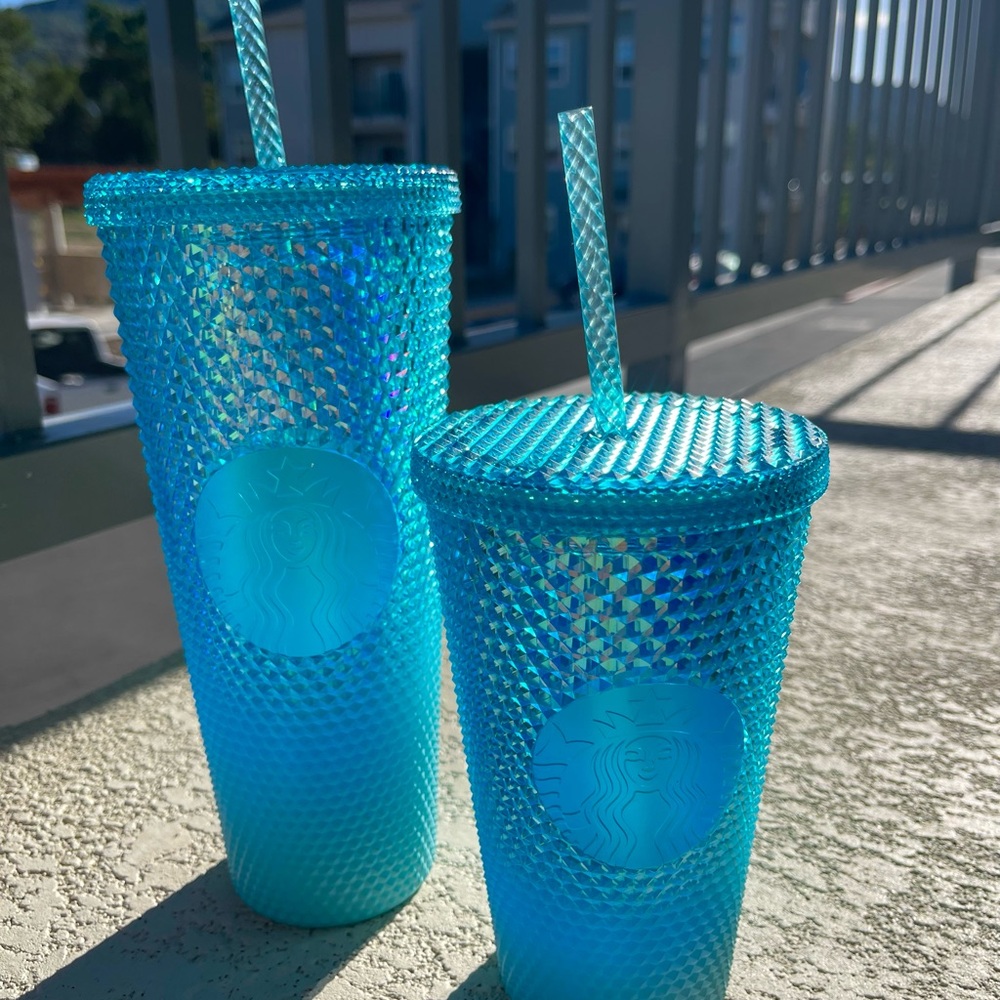 Starbucks Vibrant Blue Tumbler Duo